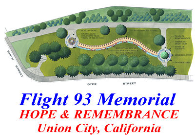Concept Drawing Flight 93 Memorial in Union City, California